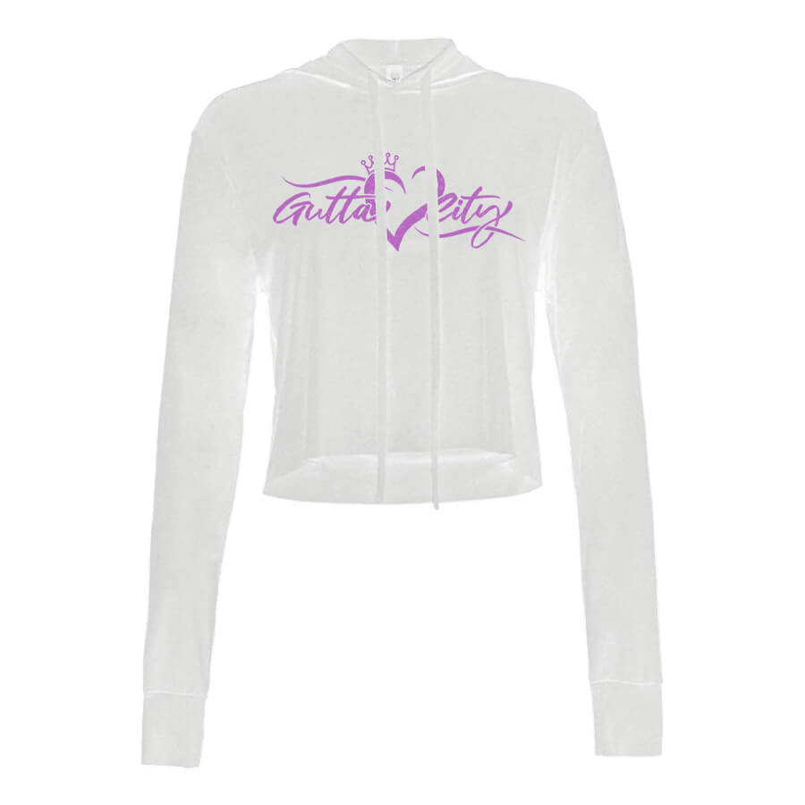 Gutta City Girl Crop-Top Hoodie