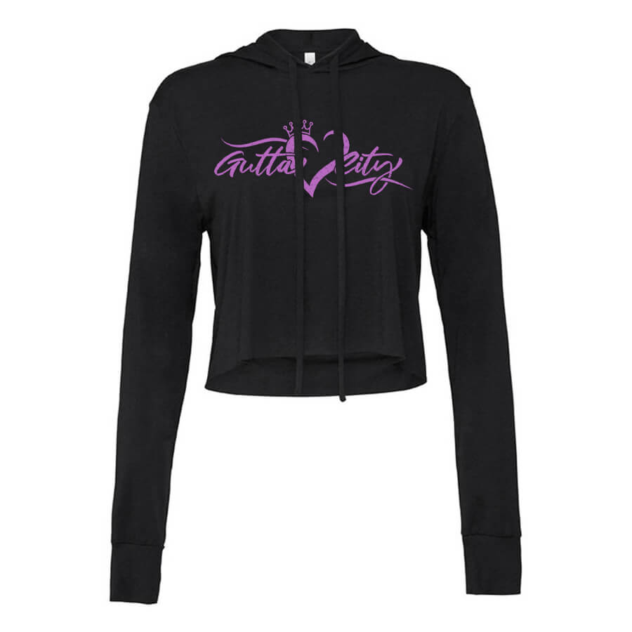 Gutta City Girl Crop-Top Hoodie